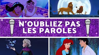 Noubliez pas les paroles Disney  20 Extraits [upl. by Lunt]