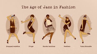 Fashion History  1920s fashion and The Roaring Twenties  How Jazz Influenced Fashion in the 1920s [upl. by Odnala]