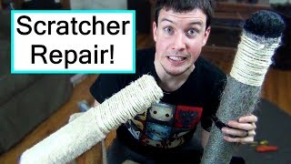 DIY Cat Scratcher Repair  CHEAP  EASY [upl. by Curhan]