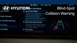 BlindSpot Collision Warning  Hyundai [upl. by Sualokcin979]