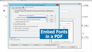 How to embed fonts in a PDF using Adobe Acrobat Pro [upl. by Imehon]