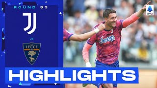 JuventusLecce 21  Vlahovic back to scoring ways Goals amp Highlights  Serie A 202223 [upl. by Stubbs]