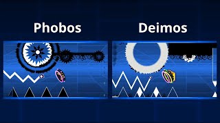 Phobos layout vs Deimos layout  Geometry Dash [upl. by Anaya]