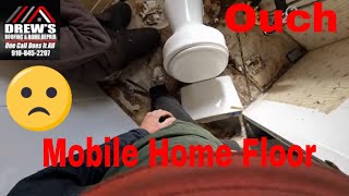 How To Repair Rotten Mobile Home Bathroom Floors [upl. by Notsuj]