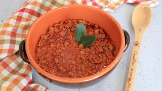 Ragù classico Bolognese ricetta depositata alla camera di commercio di Bologna [upl. by Einiffit]