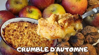 CRUMBLE DAUTOMNE POMMES et NOIX [upl. by Anerom]