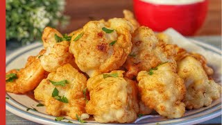 The Best Fried Cauliflower Recipe 💯 Batter Dipped Fried Cauliflower [upl. by Yates19]