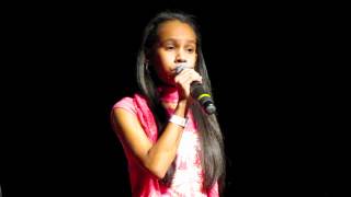 9 year old girl sings Adele Someone Like You LIVE [upl. by Derte]