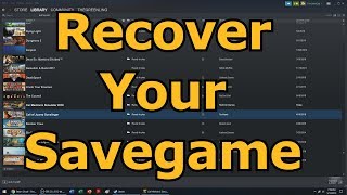 How To Reload or Recover Steam Cloud Saves Quick amp Easy [upl. by Okwu360]