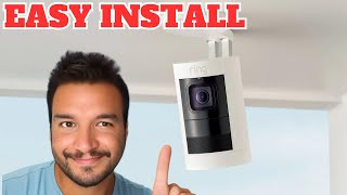 How To Install Ring Stickup Camera Outside  Ceiling  Wall [upl. by Irtimid588]