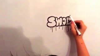 tutoriel comment dessiner des tags  swag [upl. by Riatsila550]