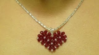 How to make a small heart pendant  DIY Valentines day project [upl. by Neiman]