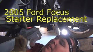 2005 Ford Focus starter replacement [upl. by Ume854]