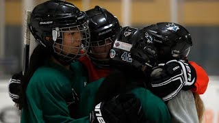 Bay Area girls hockey team makes history by beating the boys [upl. by Rowley]