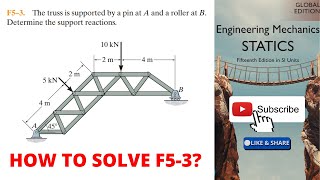 F53 hibbeler statics chapter 5  hibbeler statics  hibbeler [upl. by Ardek]