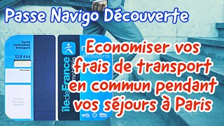 Passe Navigo Découverte｜ Economiser vos frais de transport en commun pendant vos séjours à Paris [upl. by Oby]