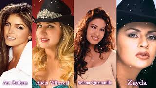 Ana Barbara Alicia villarreal Selena  Zayda Priscila  MUJERES GRUPERAS REINAS GRUPERAS 90 [upl. by Thibault335]