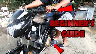 PAANO MAGDRIVE NG MANUAL NA MOTOR  Suzuki Raider 150 Fi [upl. by Naejarual]