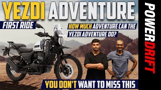 2022 Yezdi Adventure  First Ride Review  PowerDrift [upl. by Greenleaf]