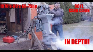 How To Clean Evinrude 75HP Carburetors 3 CYL 2 STROKE [upl. by Mehalick484]