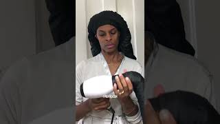 How to dry locs XL hood bonnet dryer attachment wwwLOCDINco locdin diylocs locstyles loccare [upl. by Moskow]