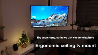 Ergonomic ceiling tv mount  Ergonomiczny sufitowy uchwyt do telewizora [upl. by Banyaz]