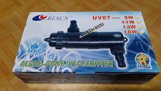 Review UV Sterilizer Resun [upl. by Fontes]