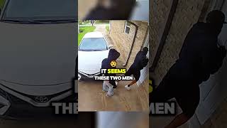 These men are breaking the door to steal valuables from the house Caught on Ring Doorbell [upl. by Eelytsirk]