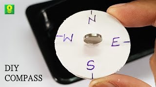 How to make a Magnetic Compass at Home  DIY Compass [upl. by Burner849]