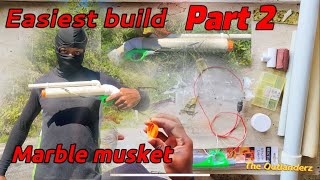 Part 2  Easy marble gun tutorial  toy gun  bird gun [upl. by Netaf]