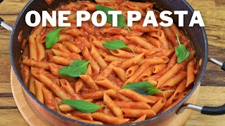 One Pot Pasta with Tomato Sauce  Quick and Easy Recipe [upl. by Naeruat]