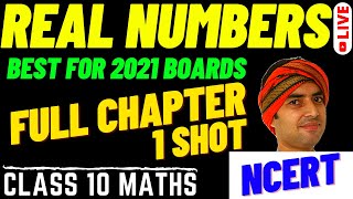 REAL NUMBERS  FULL CHAPTER 1 NCERT  CBSE CLASS 10 MATH [upl. by Eirehc]