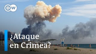 Especulaciones por explosiones en la anexionada Crimea [upl. by Adalie]