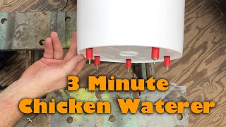 Chicken Nipple Waterer in 3 Minutes [upl. by Faria526]