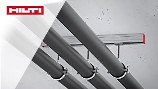 DEMO des Hilti MQ Schienensystems für Projekte  Deckenschiene [upl. by Vinay685]