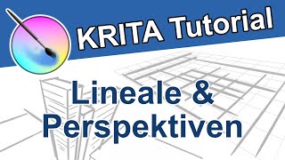 Krita Tutorial Lineale amp Perspektiven  UnterstützungsWerkzeuge  Kostenlose Software für Zeichner [upl. by Maag475]