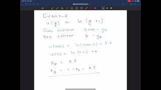 Expected Utility Theory An example with log utilities [upl. by Jensen]