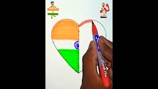 India flag 🇮🇳 Austria flag 🇦🇹 drawing normal flag republic day beautiful shortvideo trending [upl. by Naerb]