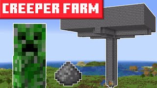 Minecraft Creeper Farm 1214  EASY DESIGN [upl. by Crutcher]