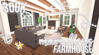 ๑՞ ROBLOX  Bloxburg   Marvellous Family Farmhouse 300K [upl. by Acinorehs]