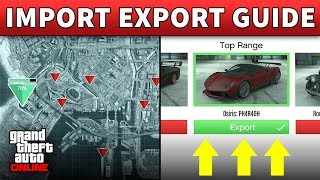 GTA 5 Selling Cars Import Export  GTA ONLINE VEHICLE WAREHOUSE GUIDE CEO Import Export Business [upl. by Rattan]