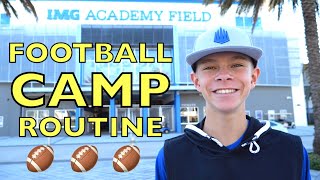 FOOTBALL CAMP ROUTINE at IMG Academy 🏈 [upl. by Sina]