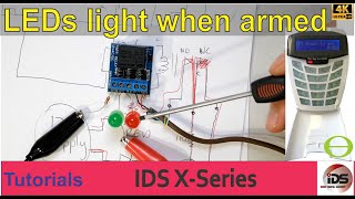 How to connect armed and disarmed LEDs to your IDS xSeries alarm system  with tutorial [upl. by Carothers845]