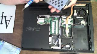 How to replace a Hard drive in a Dell Latitude E5400 [upl. by Gnex816]