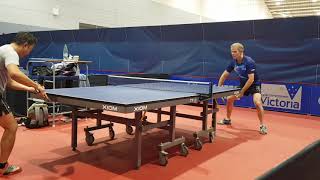 Barry Griffiths vs Dennis Makaling Battle of the Backhands [upl. by Animrac]