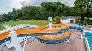 Stadionbad NÃ¼rnberg  Wasserrutsche  Outdoor Waterslide Onride POV [upl. by Barnard923]