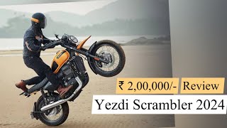 Yezdi Scrambler 2024  budget Scrambler  review [upl. by Attenhoj]