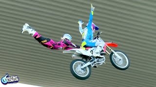 MUST WATCH World First Brother amp Sister Tandem FMX [upl. by Bennink]