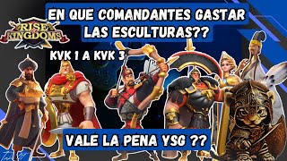 Orden de comandantes legendarios a invertir para F2P desde KvK 1 a KvK 3  Rise of Kingdoms Español [upl. by Afatsuom]