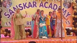 khama ghani dance video sanskar academy papra [upl. by Ahsemot]